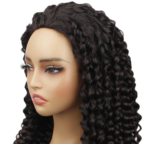 Aqua Water Wave Half Wig